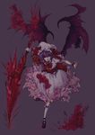  dress naname_(strange_world) polearm remilia_scarlet solo spear spear_the_gungnir touhou weapon wings 