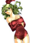  blue_eyes breasts earrings elbow_gloves final_fantasy final_fantasy_vi gloves green_hair hanamo_daiou jewelry large_breasts lipgloss lips long_hair no_legwear skirt solo tina_branford 