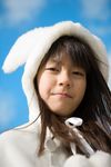  asian child cute female girl hood lan photo photograph 