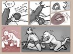  &lt;3 ball_grab balls bite cock_and_ball_torture comic cum cumshot dialogue english_text erection eyes_closed ferret foreskin_bite foreskin_play humanoid_penis kneeling lenexwants male male/male mammal masturbation mustelid nude oral orgasm pain penis sex speech_bubble text uncut 