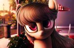  2015 chryseum earth_pony equine female feral flower friendship_is_magic hair horse long_hair looking_at_viewer mammal my_little_pony octavia_(mlp) outside plant pony smile solo tree 