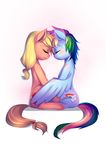  2015 applejack_(mlp) bakki duo earth_pony equine female feral friendship_is_magic horse mammal my_little_pony pegasus pony rainbow_dash_(mlp) wings 