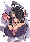  2015 anthro big_breasts billybaphomet bra breasts cleavage clothed clothing female huge_breasts mammal mouse rodent solo underwear 