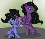  2015 age_difference anus black_hair butt cub cutie_mark dragon duo equine eyes_closed fan_character fearingfun female feral forked_tongue hair hi_res horn long_hair mammal my_little_pony open_mouth peeing pussy raised_leg scalie smile tongue tongue_out urine watersports winged_unicorn wings young 