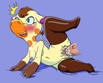  aku_no_novi animal_crossing anthro breasts erection eyewear female giraffe gracie_(animal_crossing) mammal nintendo penis solo_focus video_games 