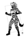  2015 bikini breasts clothing equine female mammal megawolf77 monochrome solo stripes swimsuit zebra 