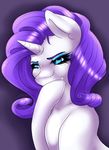  2015 blue_eyes equine eyeshadow female feral friendship_is_magic hair horn makeup mammal mrfatcakes my_little_pony purple_hair rarity_(mlp) solo unicorn 
