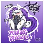  delecious dickgirl english_text equine eyeshadow fellatio female friendship_is_magic hair horn horse intersex licking makeup mammal my_little_pony oral pink_eyes pink_hair pony rarity_(mlp) sex skajr text title tongue tongue_out 