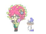  anemone annie_(splatoon) clown_fish eyewear female feral glasses headphones inkling male moe_(splatoon) splatoon 