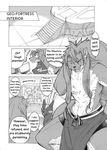  abs anthro canine clothing comic computer dragon duga feral garyu human male mammal manga monochrome risuou shining_(series) shining_force shining_force_exa sourou_cerulean_wolf video_games wolf 