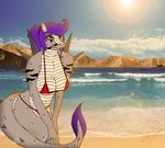  alizabetti beach big_breasts bikini breasts clothing dragon female scalie seaside swimsuit the_last_man_in_the_universe zehfox 