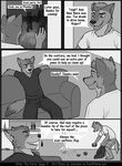  after_the_party canine clothing comic dialogue jackaloo male male/male mammal party 
