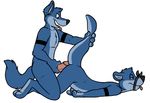  anal canine duo male male/male mammal mustelid otter penis robbie rotten_robbie selfcest square_crossover wolf 