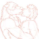  abs aluminemsiren anthro biceps chest_tuft fur male muscles nipples pecs tuft 
