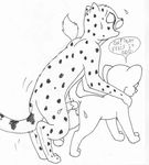  anal anus cheetah feline female lion male male/female mammal mike_sherman penis pussy sex 