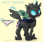  anal anus changeling drone eyewear female friendship_is_magic glasses my_little_pony pussy smudge_proof solo 