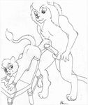  balls bound cub feline lion male mammal mike_sherman penis young 