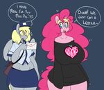  &lt;3 2015 anthro big_breasts breasts cute derpy_hooves_(mlp) dialogue earth_pony english_text equine female friendship_is_magic horse huge_breasts mammal my_little_pony pegasus pinkie_pie_(mlp) pony somescrub text wings 