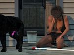  3d bestiality big_breasts breasts canine canis3 crying cum dog female feral human interspecies mammal mimbo pussy tears 