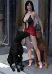  3d bestiality big_breasts breasts canine canis3 doberman dog female feral human interspecies mammal pussy 