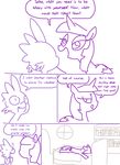  2014 bed bedroom_eyes comic dialogue disappointed english_text equine flirting forever_alone friendship_is_magic half-closed_eyes horn innocent innuendo licking licking_lips mammal monochrome my_little_pony oblivious scalie smile spike_(mlp) suggestive text the_weaver tongue tongue_out twilight_sparkle_(mlp) winged_unicorn 