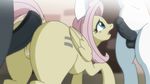  2015 animal_genitalia animated balls equine erection fantasyblade female feral fluttershy_(mlp) friendship_is_magic horsecock hot_dogging male mammal my_little_pony pegasus penis pussy sex wet wet_pussy wings 