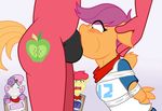  animal_genitalia anthro anthrofied apple_bloom_(mlp) arms_behind_back balls bdsm being_watched big_macintosh_(mlp) black_penis blue_background blush bondage bound cheek_bulge clothed clothing cracatua cutie_mark equine erection eyes_closed faceless_male fellatio female forced forced_oral friendship_is_magic fur hair horn horse horsecock male male/female mammal my_little_pony oral orange_fur penis plain_background pony purple_hair rape red_fur red_hair scootaloo_(mlp) sex sweetie_belle_(mlp) two_tone_hair white_fur wings yellow_fur 