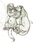  2015 balls ermine eyes_closed feral group group_sex hindpaw holding male male/male mammal mustelid nude oddwilds open_mouth paws pencil_(artwork) sex sheath smile traditional_media_(artwork) 
