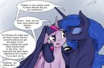  2015 dialogue english_text equine female feral friendship_is_magic horn mammal my_little_pony princess_luna_(mlp) silfoe text twilight_sparkle_(mlp) winged_unicorn wings 