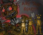  bear dream five_nights_at_freddy&#039;s fnaf4 freddy_fazebear glowing machine mammal mechanical monster nightmare red_eyes teeth toy_freddy(fnaf2)video_games uitinla video_games weapon 