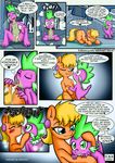  affection age_difference anibaruthecat balls blush comic cub cum cum_in_hair cum_on_back cutie_mark dialogue dragon duo english_text equine eyes_closed female friendship_is_magic hair happy hi_res horse kissing licking male male/female mammal ms_harshwhinny_(mlp) my_little_pony one_eye_closed open_mouth penis pony scalie sitting smile spike_(mlp) spread_legs spreading sweat text tongue tongue_out young 