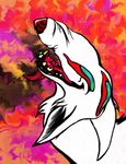  abstract_background acid canine creepy distorted feral fox fur madness mammal tagme twisted what zvxtriad 