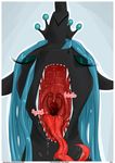  changeling comic drooling eyes_closed female feral friendship_is_magic hair horn long_hair long_tongue mouth_shot my_little_pony open_mouth queen_chrysalis_(mlp) saliva sharp_teeth shrabby solo teeth tongue tongue_out 
