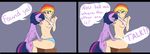  2015 areola big_breasts breasts captainpudgemuffin english_text equine erect_nipples female feral friendship_is_magic horn human humanized mammal my_little_pony nipples rainbow_dash_(mlp) text twilight_sparkle_(mlp) winged_unicorn wings 