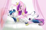  &lt;3 &lt;3_eyes 2015 bed crown cutie_mark duo equine female friendship_is_magic gold horn husband_and_wife licking licking_lips magic male mammal my_little_pony necklace pillow princess_cadance_(mlp) shining_armor_(mlp) sparkles ta-na tongue tongue_out unicorn winged_unicorn wings 