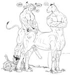  alternative_version_available anal anal_penetration anatomically_correct anatomically_correct_penis animal_genitalia annoyed anthro balls barazoku biceps big_balls big_penis bovine cattle centaur duo edit english_text equine erection fantasy feet forced fur furronika hooves horn horse horsecock human hybrid invalid_tag male mammal minotaur monochrome muscles nipples penetration penis rape spots tagme taur text 