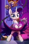  2015 absurd_res blue_eyes clothed clothing discord_(mlp) dress duo equine eyeshadow featureless_crotch female friendship_is_magic hair hi_res horn inside makeup mammal my_little_pony open_mouth rarity_(mlp) slime stoic5 unicorn 