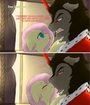  2015 dialogue english_text equine evehly female feral fluttershy_(mlp) friendship_is_magic horn king_sombra_(mlp) kissing male mammal my_little_pony pegasus text unicorn wings 