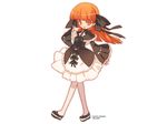  :o artist_name blade_(galaxist) bow choker copyright_name dress finger_to_mouth frills full_body gothic_lolita leggings lolita_fashion long_sleeves looking_at_viewer macademix magician's_academy official_art orange_eyes orange_hair pointing pointing_at_self simple_background skirt solo standing tejas_falcesk white_background white_legwear wide_sleeves 