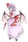  poketto purple_hair red_eyes remilia_scarlet solo touhou wings 