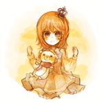 artist_request crown orange_hair sakutarou solo stuffed_animal stuffed_lion stuffed_toy umineko_no_naku_koro_ni ushiromiya_maria 