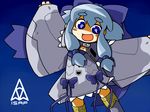  ace_combat ace_combat_04 blue_eyes blue_hair bow f-22_raptor hair_bow isaf mecha_musume mobius_1 personification solo ugif 