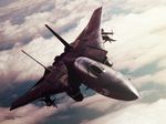  ace_combat ace_combat_5 airplane blaze_(character) demon_of_razgriz drop_tank f-14 missile razgriz 