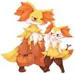  braixen breasts brown_eyes canine delphox female fox fur kemono mammal nintendo orange_fur pok&eacute;mon red_eyes video_games wahitouppe 