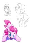  2015 blue_eyes cutie_mark earth_pony equine eyes_closed female feral friendship_is_magic hair horn horse macro mammal micro my_little_pony pegasus pinkamena_(mlp) pinkie_pie_(mlp) plain_background pony purple_hair rainbow_dash_(mlp) rarity_(mlp) sugahbite tongue tongue_out twilight_sparkle_(mlp) unicorn vore white_background wings 