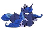 absurd_res alpha_channel brunursus equine female feral friendship_is_magic hi_res horn mammal my_little_pony princess_luna_(mlp) solo winged_unicorn wings 