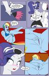  anthro anthrofied anus areola blue_fur blue_hair blush breasts clitoris clothed clothing comic cutie_mark dekomaru duo english_text equine female female/female friendship_is_magic fur hair horse inside looking_back maid_uniform mammal masturbation multicolored_hair my_little_pony nipples nude panties panties_down pony pussy rainbow_dash_(mlp) rainbow_hair rarity_(mlp) skimpy smile spread_legs spread_pussy spreading teeth text tongue tongue_out underwear undressing white_fur 