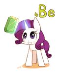  2015 beryllium blue_eyes blush emerald equine female friendship_is_magic glowing hair horn joycall3 levitation magic mammal my_little_pony purple_hair rarity_(mlp) solo unicorn 