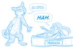  anthro canine character_from_animated_feature_film clothing disney female fox judy_hopps lagomorph male mammal nick_wilde official_art rabbit zootopia 