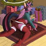  2015 anal anal_penetration anthro areola breasts buttplug clothing equine erect_nipples female friendship_is_magic gift horn kevinsano legwear mammal my_little_pony nipples panties penetration pussy sex_toy skirt solo stockings twilight_sparkle_(mlp) underwear winged_unicorn wings 